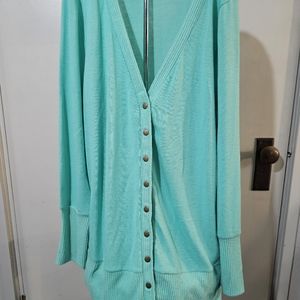 Teal cardigan